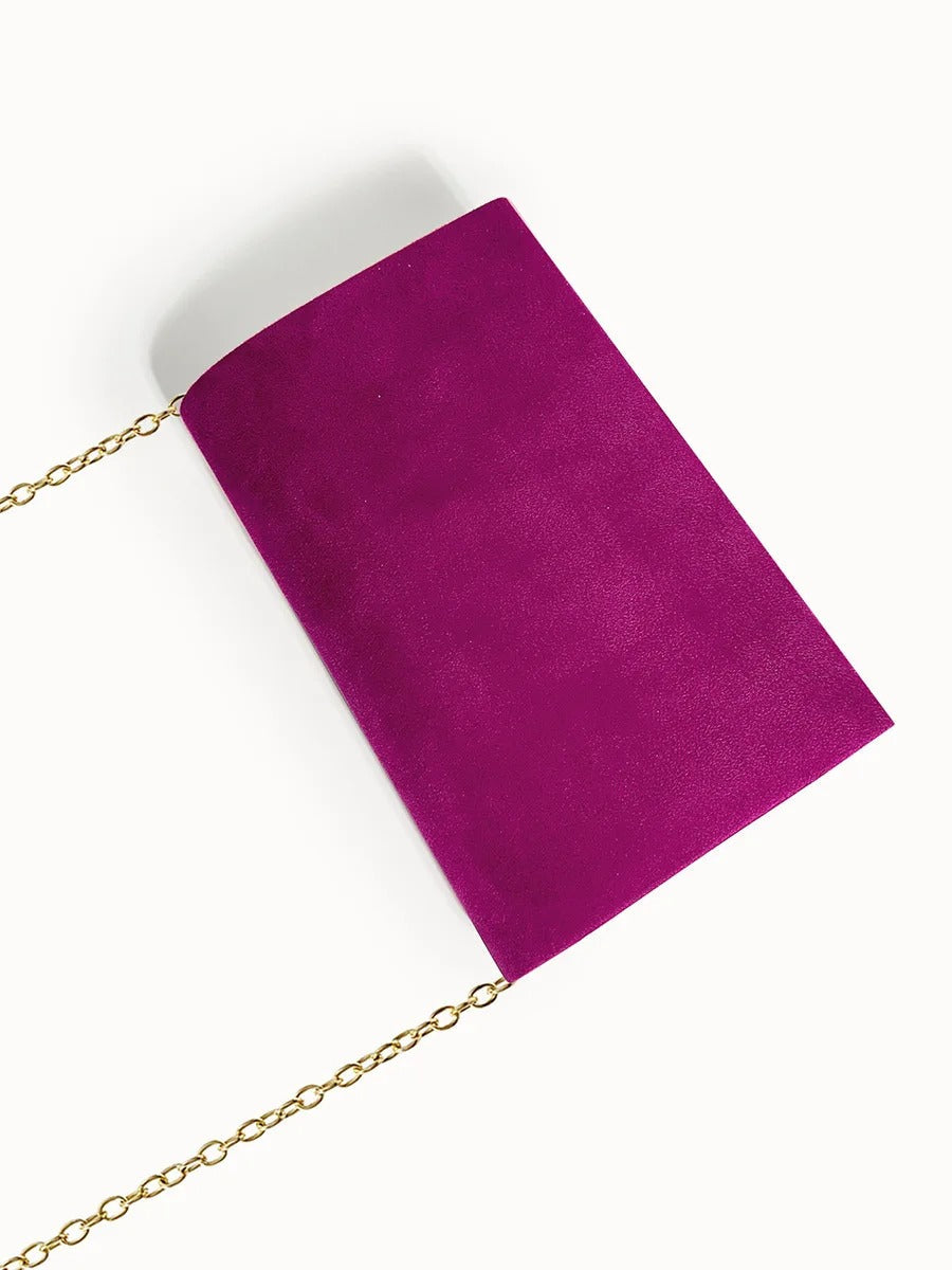 Noctura Wildleder Samt Umschlag Clutch
