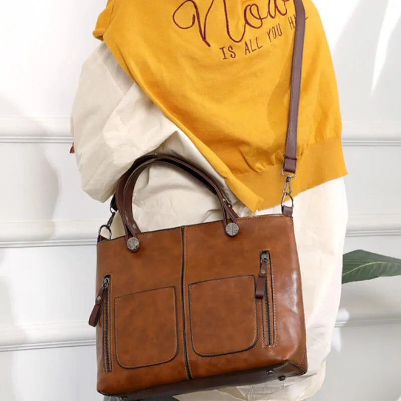 Solana Luxe Leder-Umhängetasche