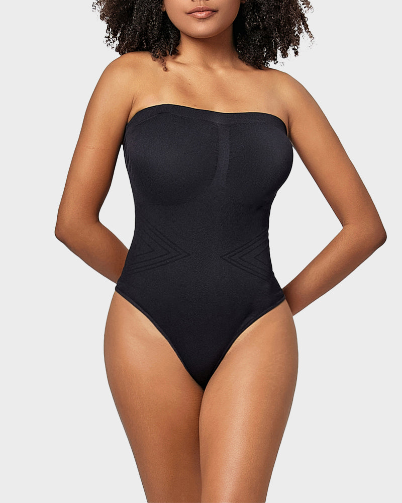 Nahtloses trägerloses formendes Bodysuit