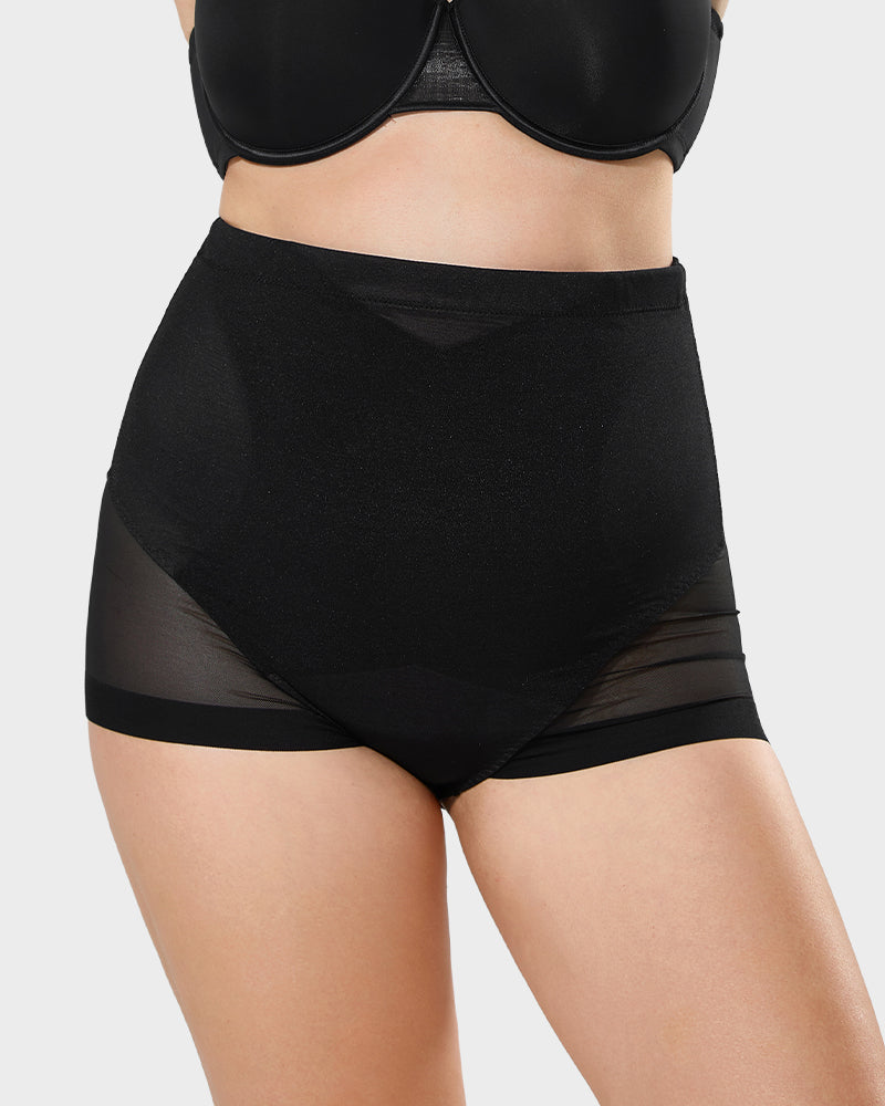 Elegance High-Waist Mesh Tummy Control Shaping Panty