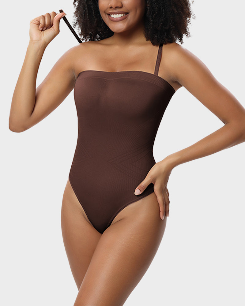 Nahtloses trägerloses formendes Bodysuit
