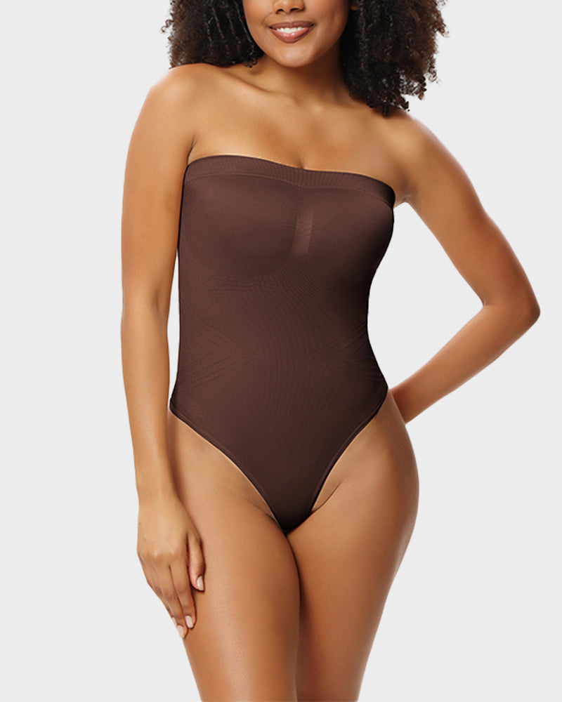 Nahtloses trägerloses formendes Bodysuit