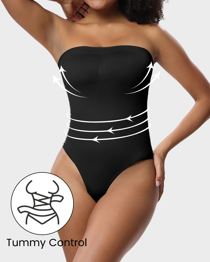 Nahtloses trägerloses formendes Bodysuit