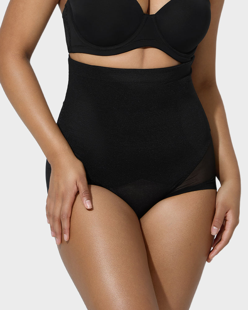 Elegance High-Waist Mesh Tummy Control Shaping Panty
