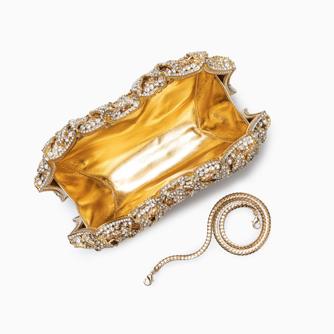 Cecilia Rose Luxus Juwel Abend Clutch Tasche