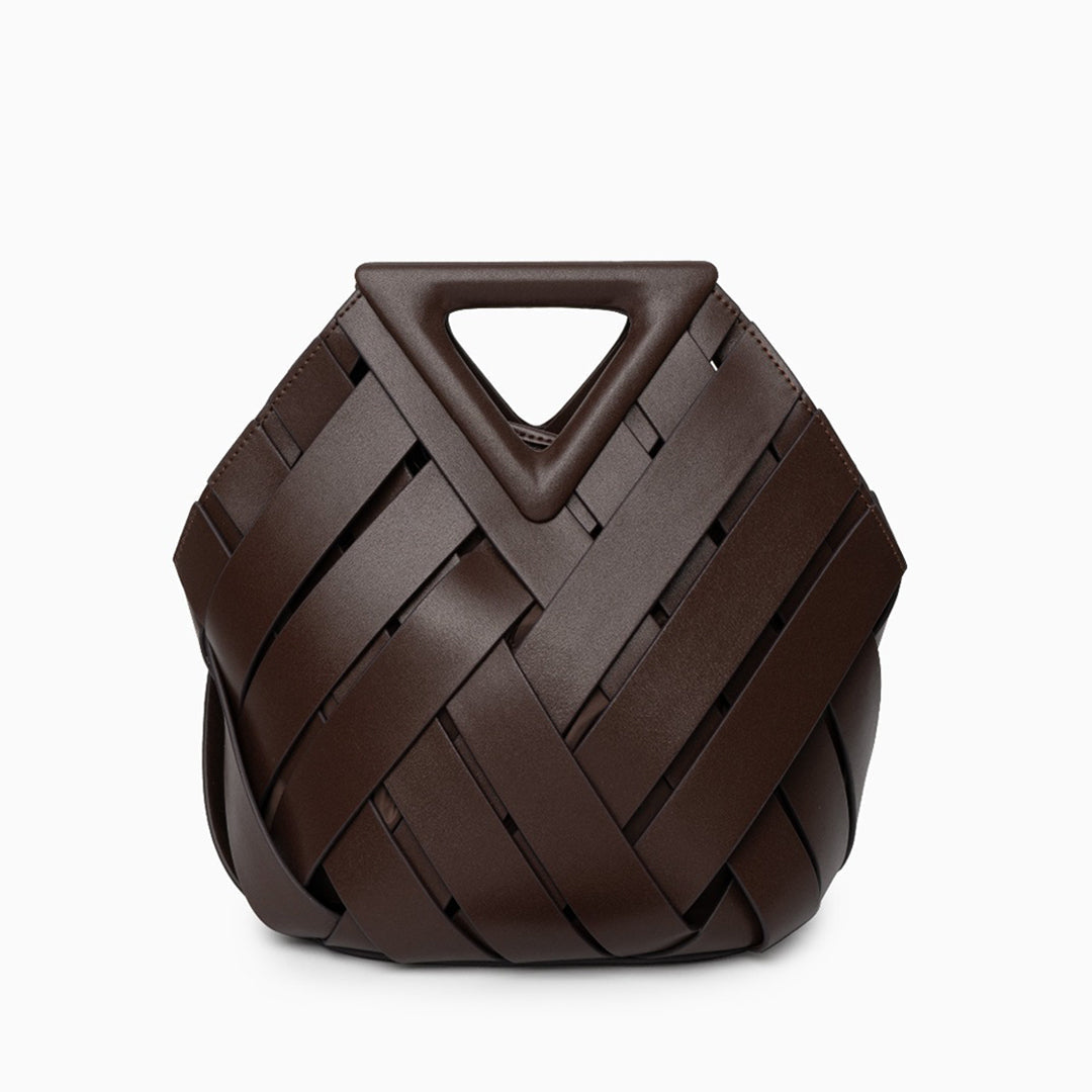 Schicke Geflochtene Lederhandtasche für Legere und Formelle Looks