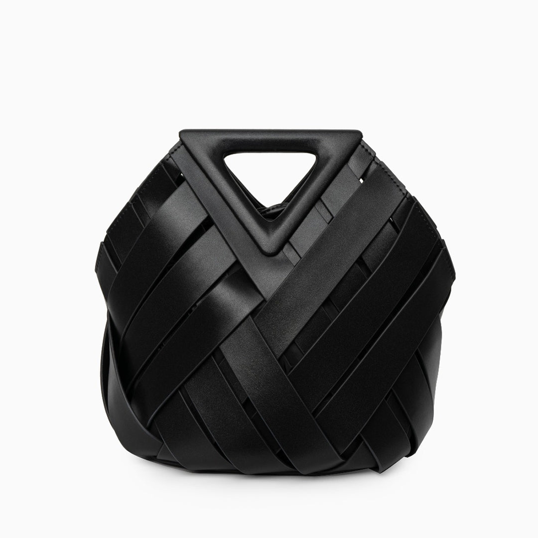 Schicke Geflochtene Lederhandtasche für Legere und Formelle Looks