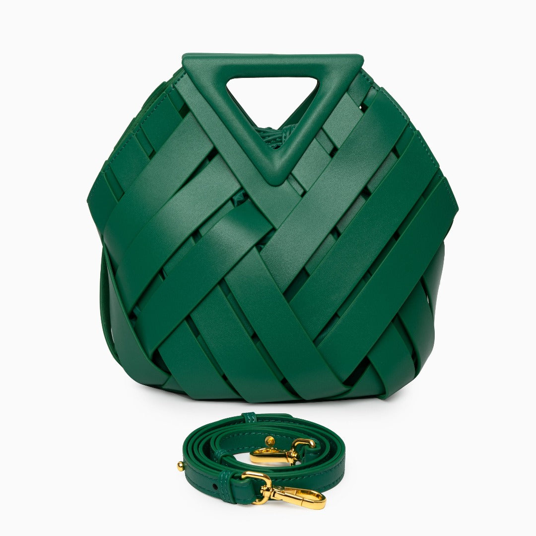 Schicke Geflochtene Lederhandtasche für Legere und Formelle Looks