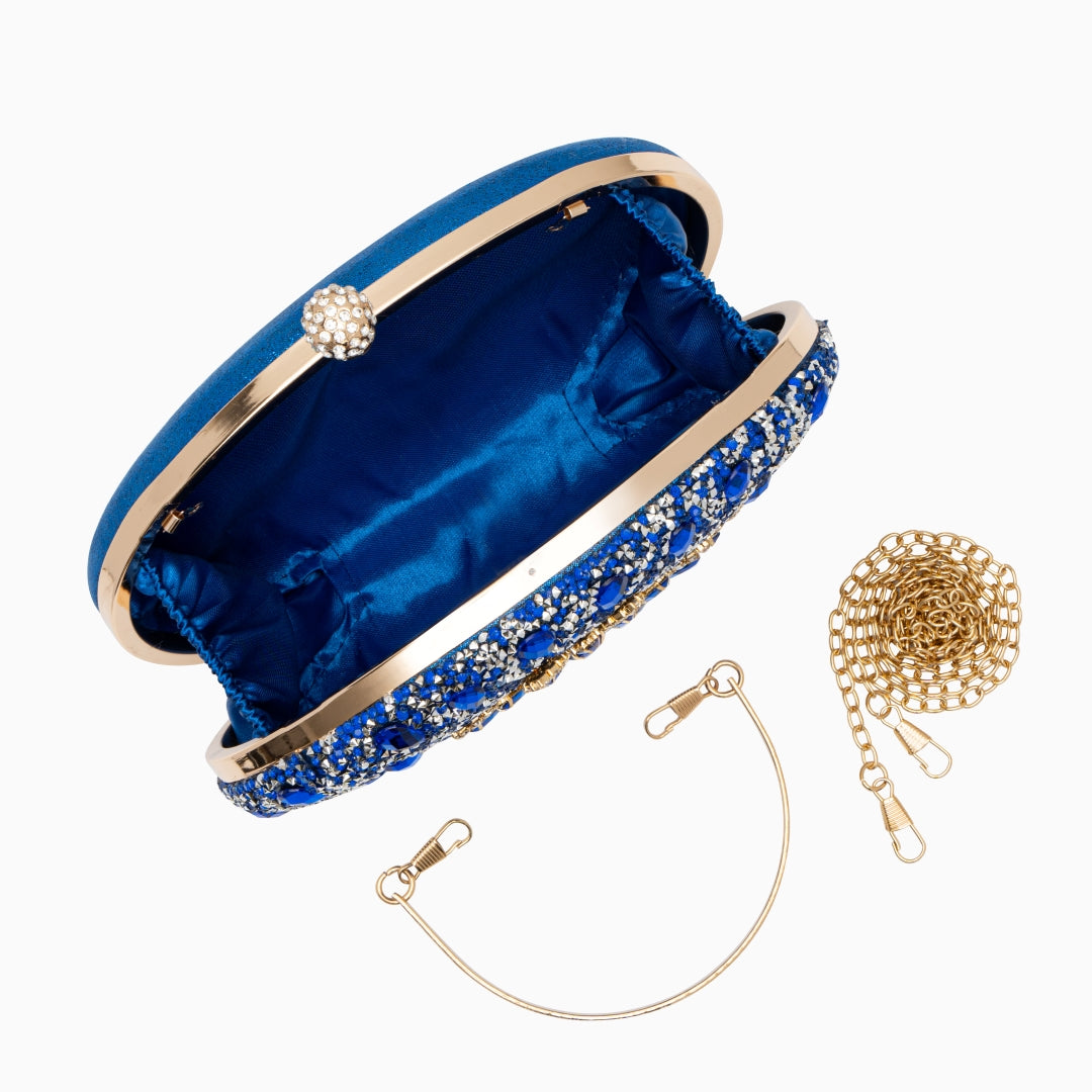Glam Diamond Strass Clutch Bag – Luxus PU Leder Abendtasche mit verstellbarem Tragegurt
