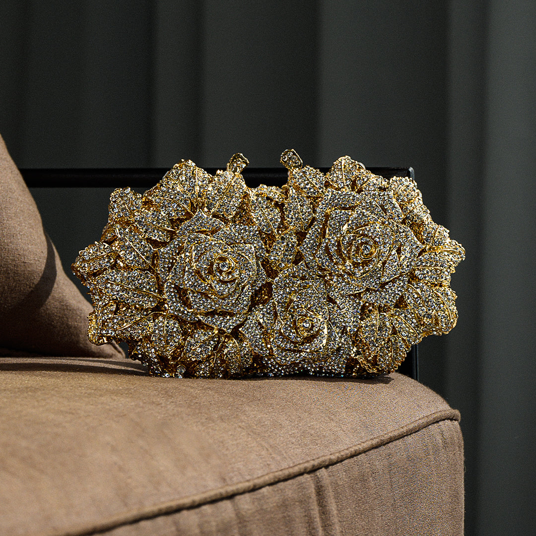 Cecilia Rose Luxus Juwel Abend Clutch Tasche