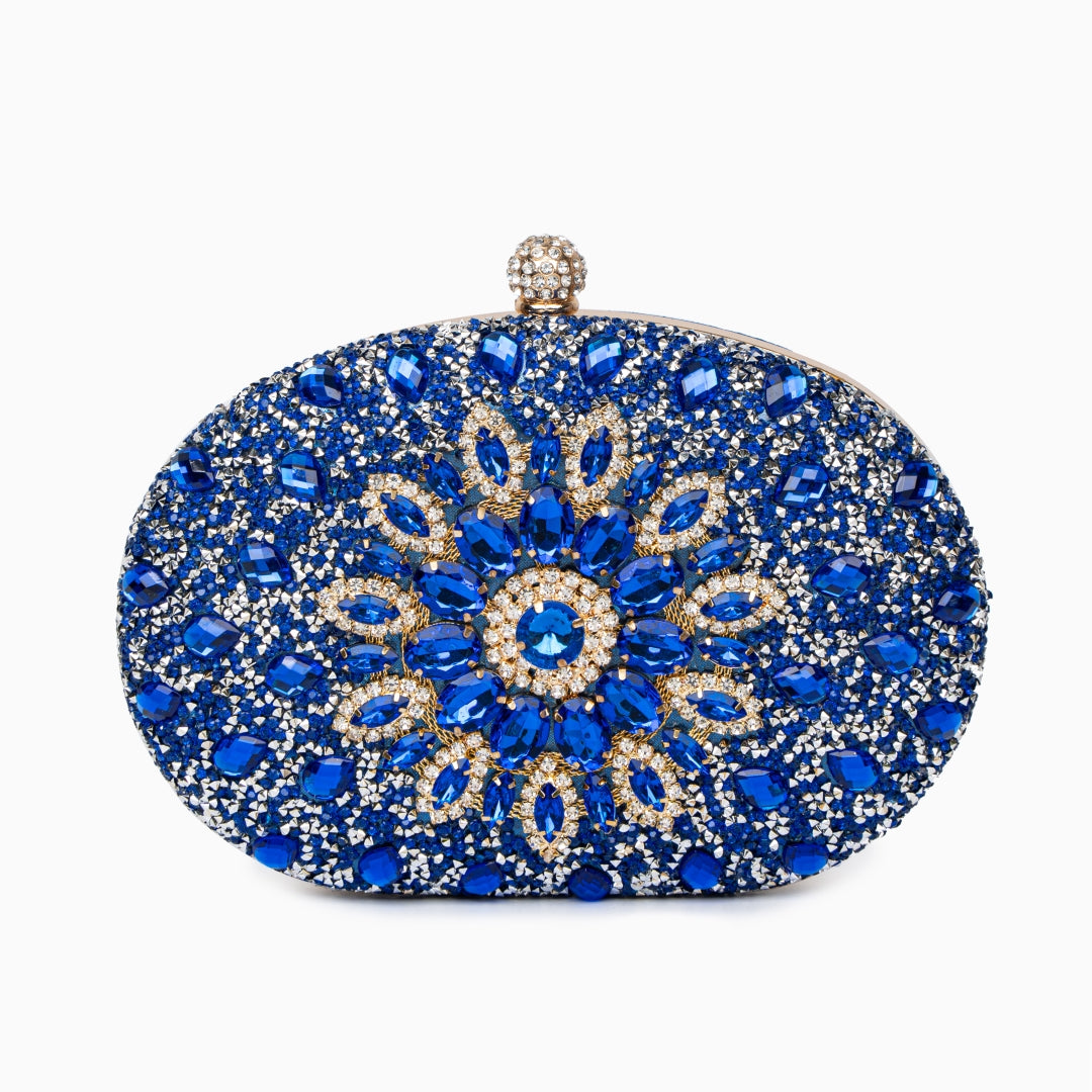 Glam Diamond Strass Clutch Bag – Luxus PU Leder Abendtasche mit verstellbarem Tragegurt