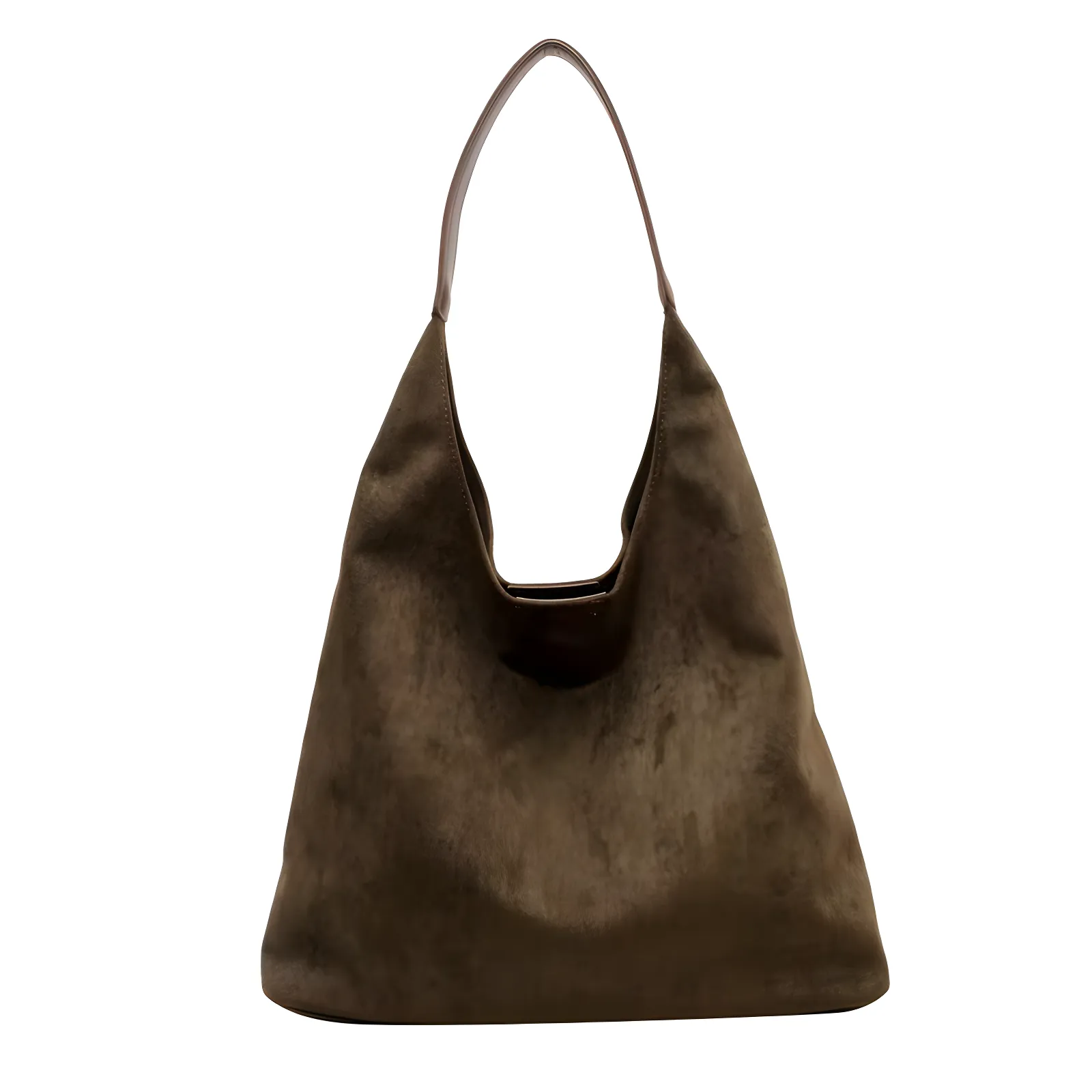 Chic Veganes Wildleder Alltags-Tote