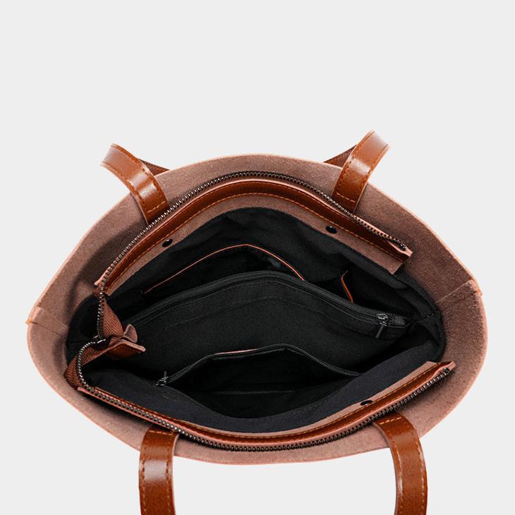 Strukturierte Leder-Tasche