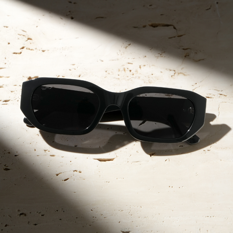 Städtische schicke polarisierte rechteckige Sonnenbrille