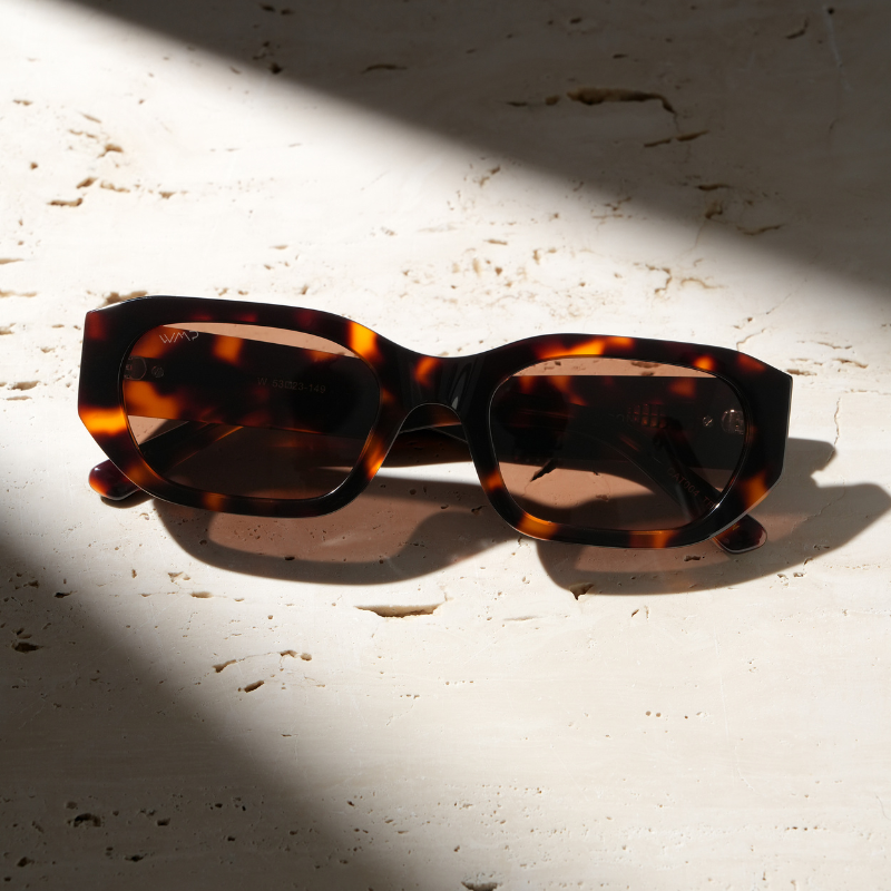 Städtische schicke polarisierte rechteckige Sonnenbrille