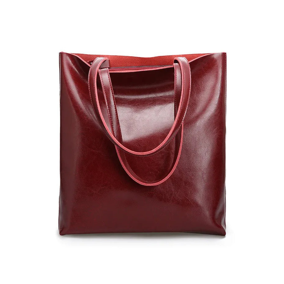 Strukturierte Leder-Tasche