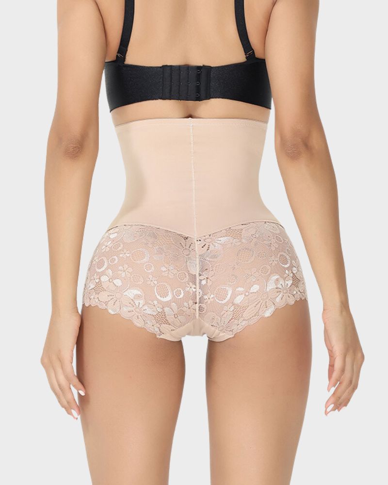 Elegante Hohe Taille Spitzenformende Panty