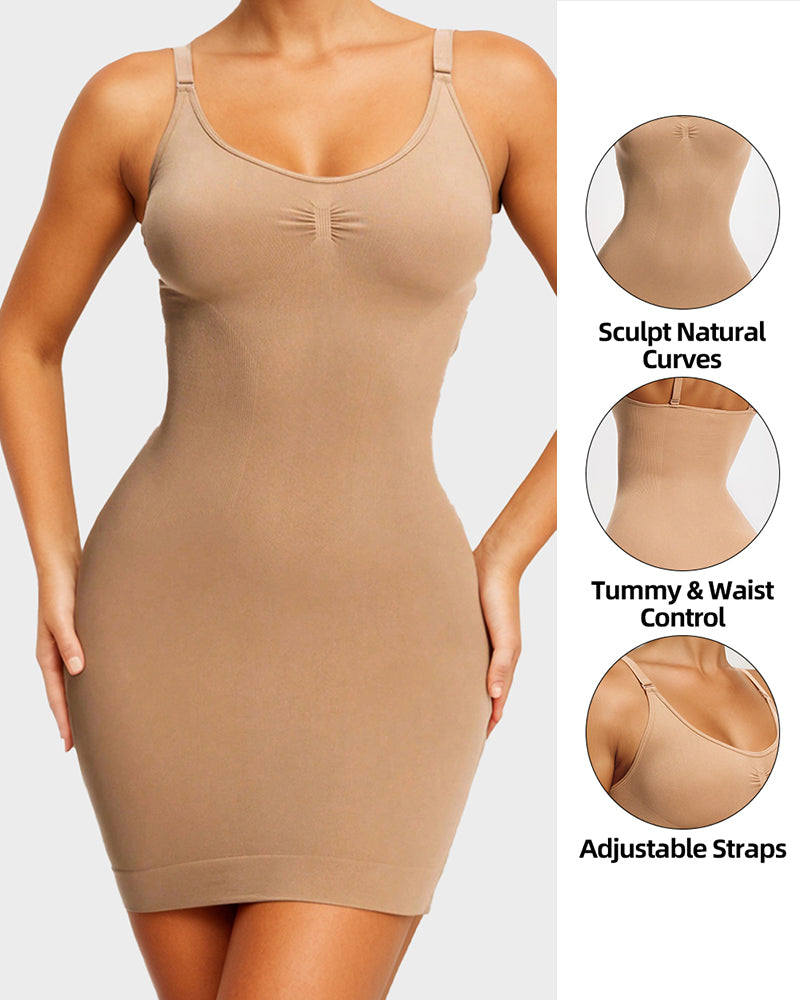 Nahtloses Sculpt Tummy Control Shaping Kleid