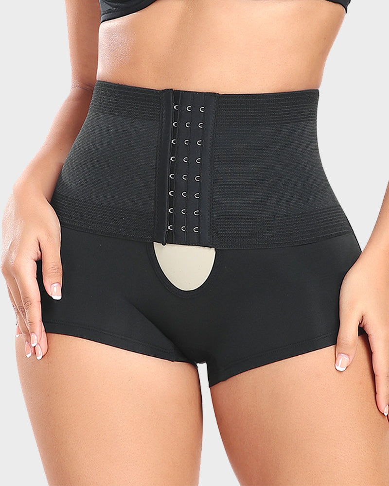 High-Waist Tummy Control Shaping Boyshort Panty