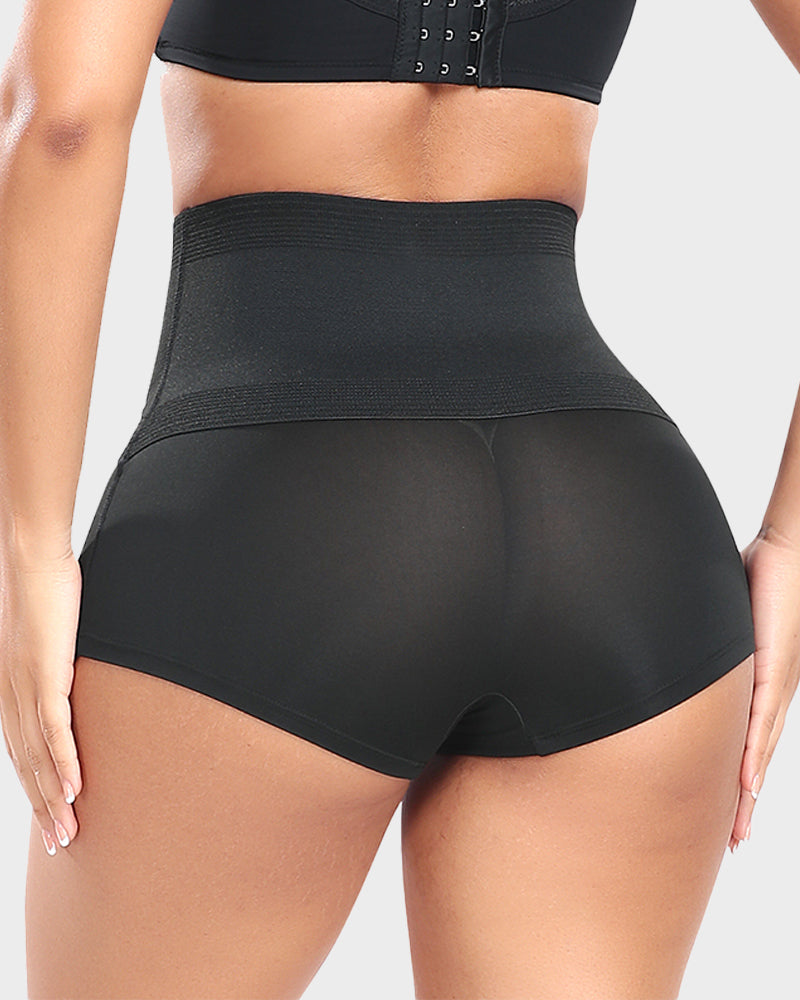 High-Waist Tummy Control Shaping Boyshort Panty