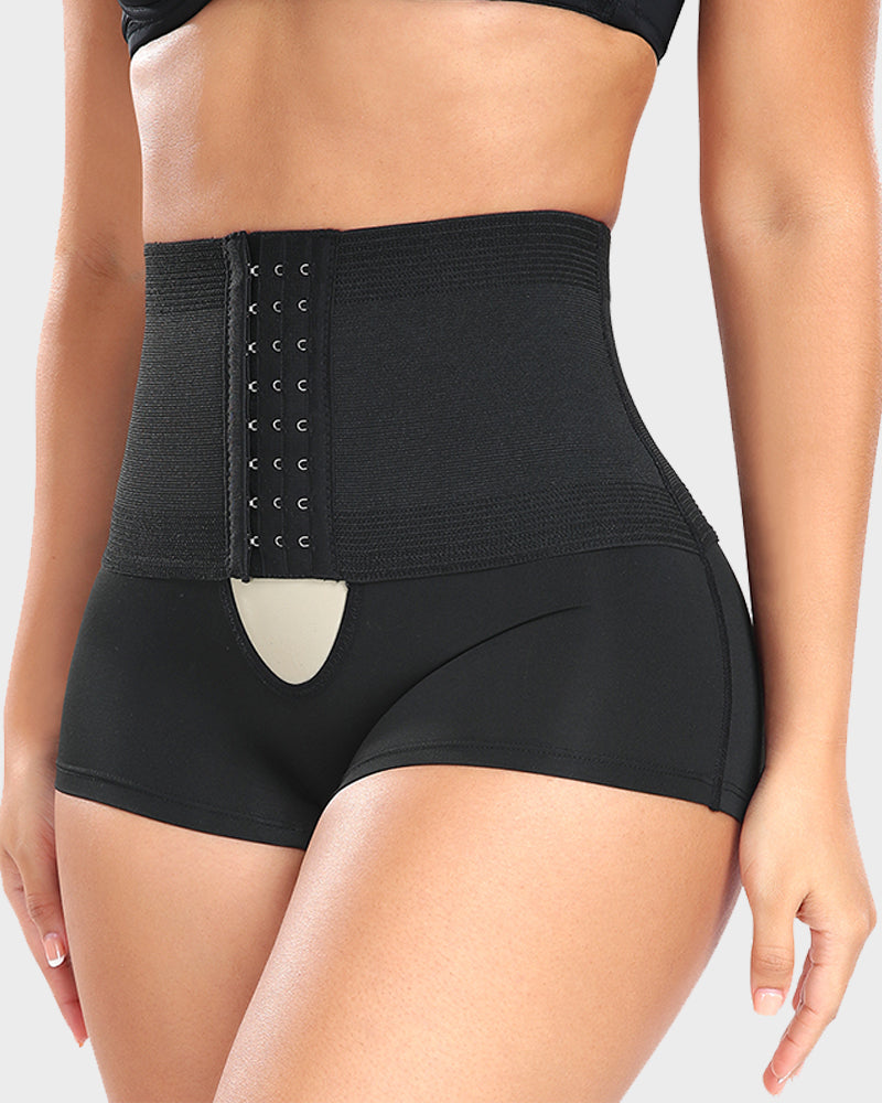 Hochtaillierte Bauchweg Shaping Boyshort Panty
