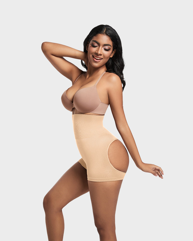 High-Waist Seamless Butt Lifting Shaping Shorts