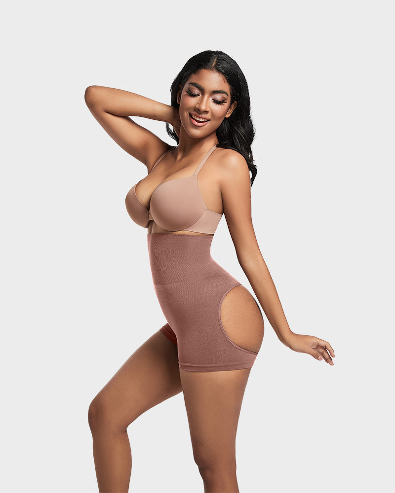 High-Waist Seamless Butt Lifting Shaping Shorts