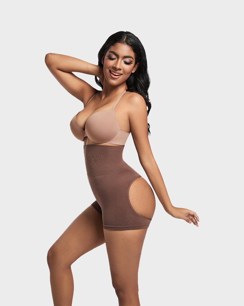 High-Waist Seamless Butt Lifting Shaping Shorts
