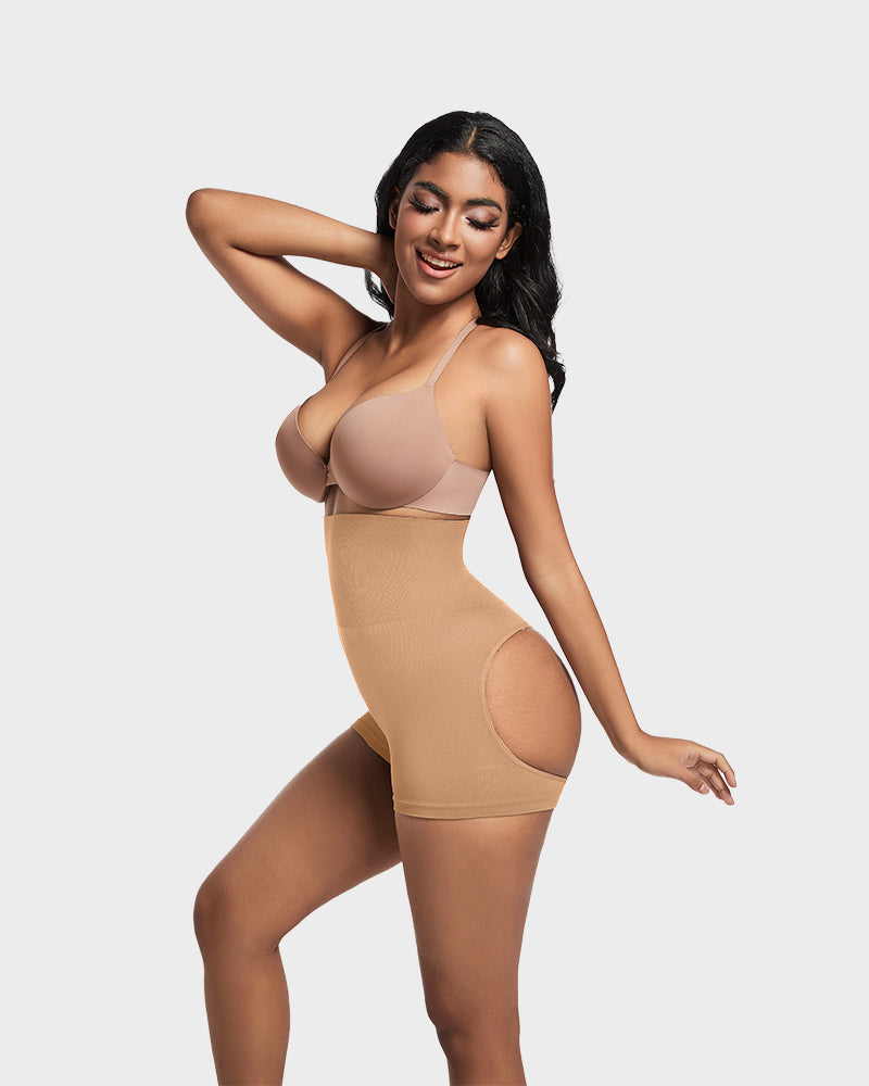 High-Waist Seamless Butt Lifting Shaping Shorts