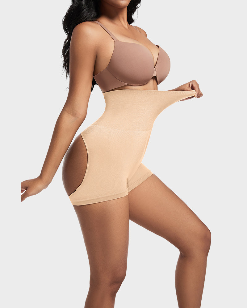 High-Waist Seamless Butt Lifting Shaping Shorts