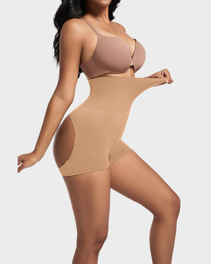 High-Waist Seamless Butt Lifting Shaping Shorts