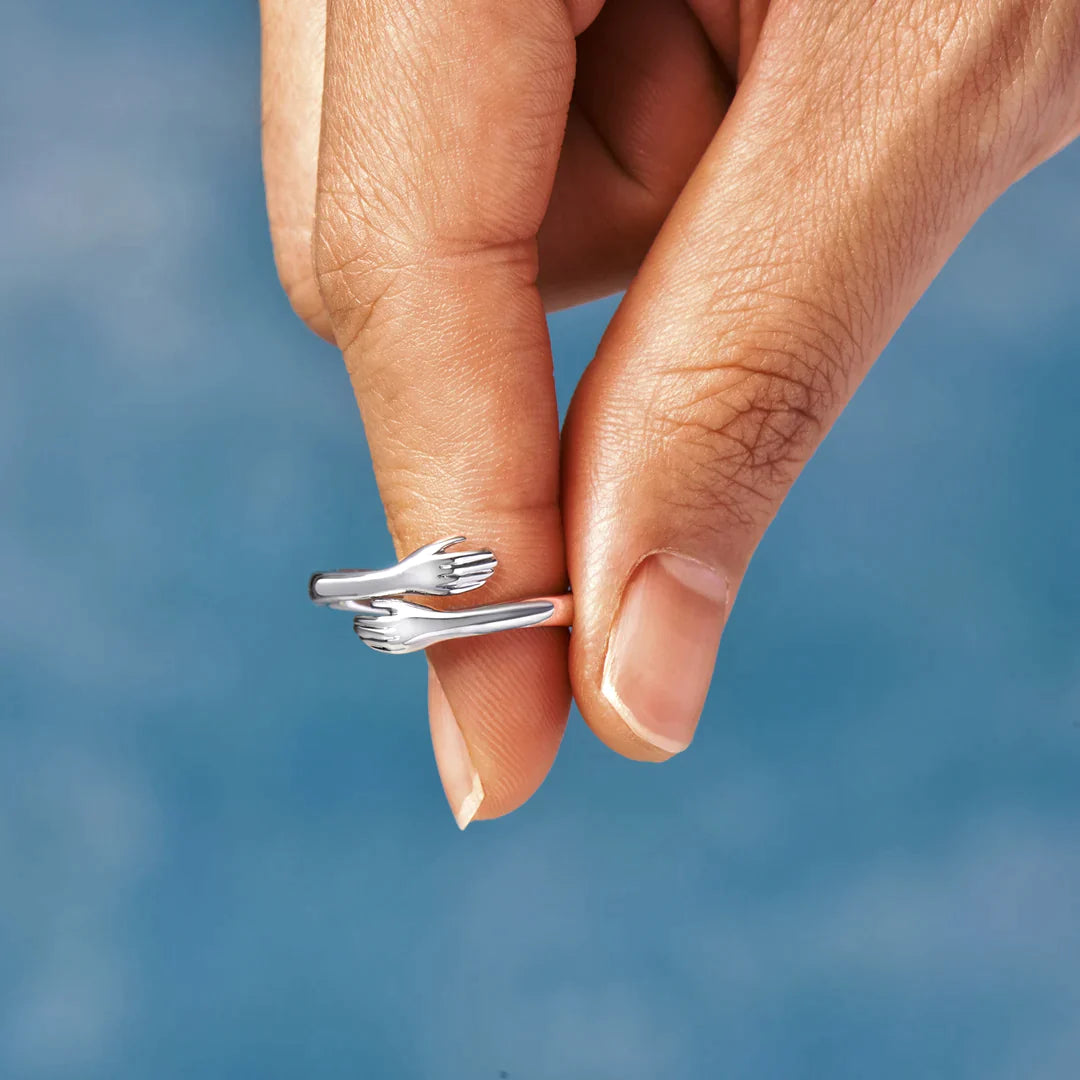 Sterling Silber Hug Ring