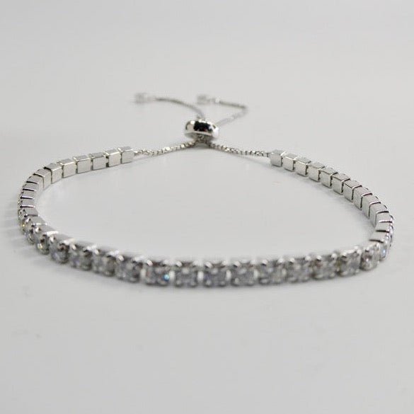 Crystal Adjustable Tennis Bracelet - UnfoldSerenity