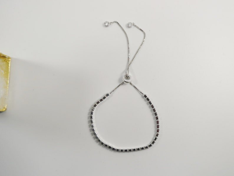 Crystal Adjustable Tennis Bracelet - UnfoldSerenity