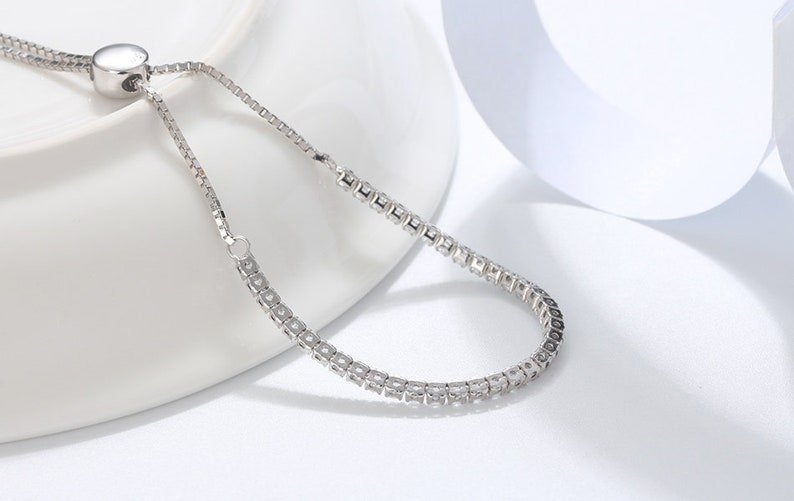 Crystal Adjustable Tennis Bracelet - UnfoldSerenity