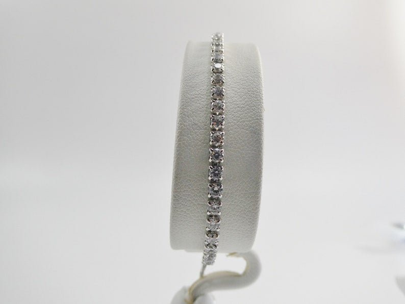 Crystal Adjustable Tennis Bracelet - UnfoldSerenity