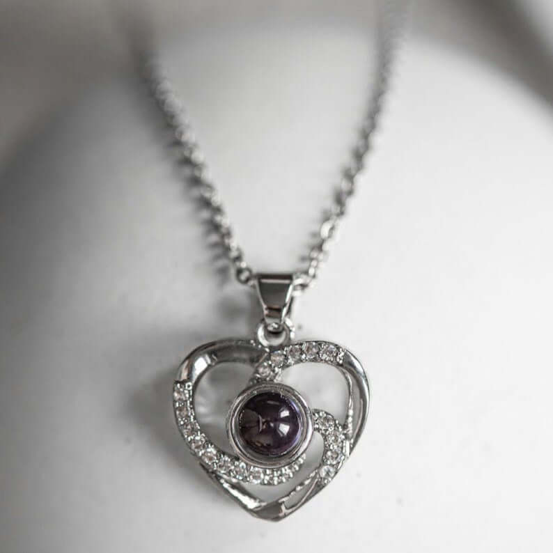 Personalized Photo Projection Necklace - UnfoldSerenity