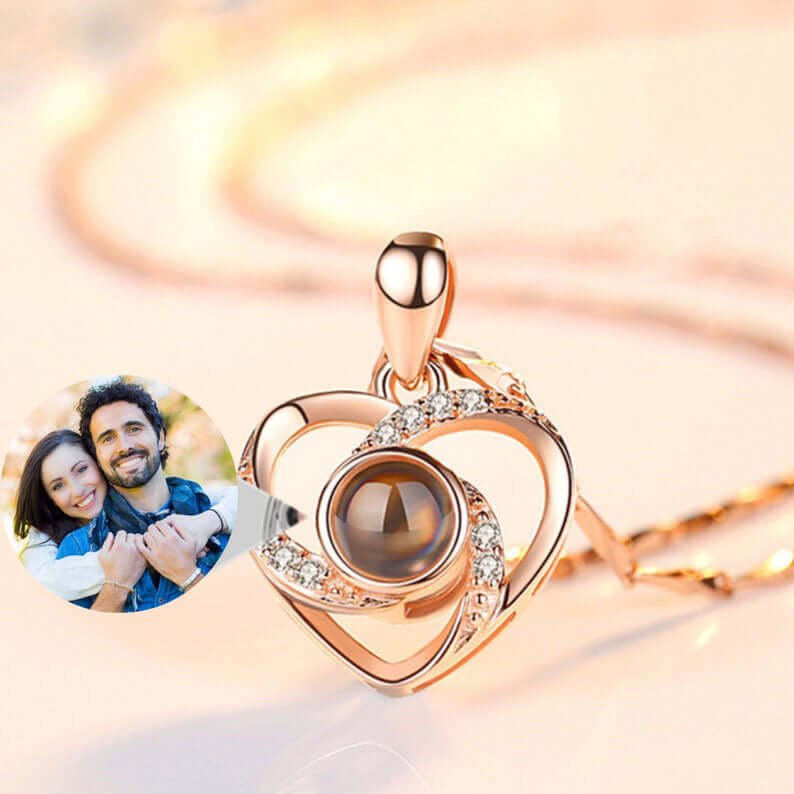 Personalized Photo Projection Necklace - UnfoldSerenity