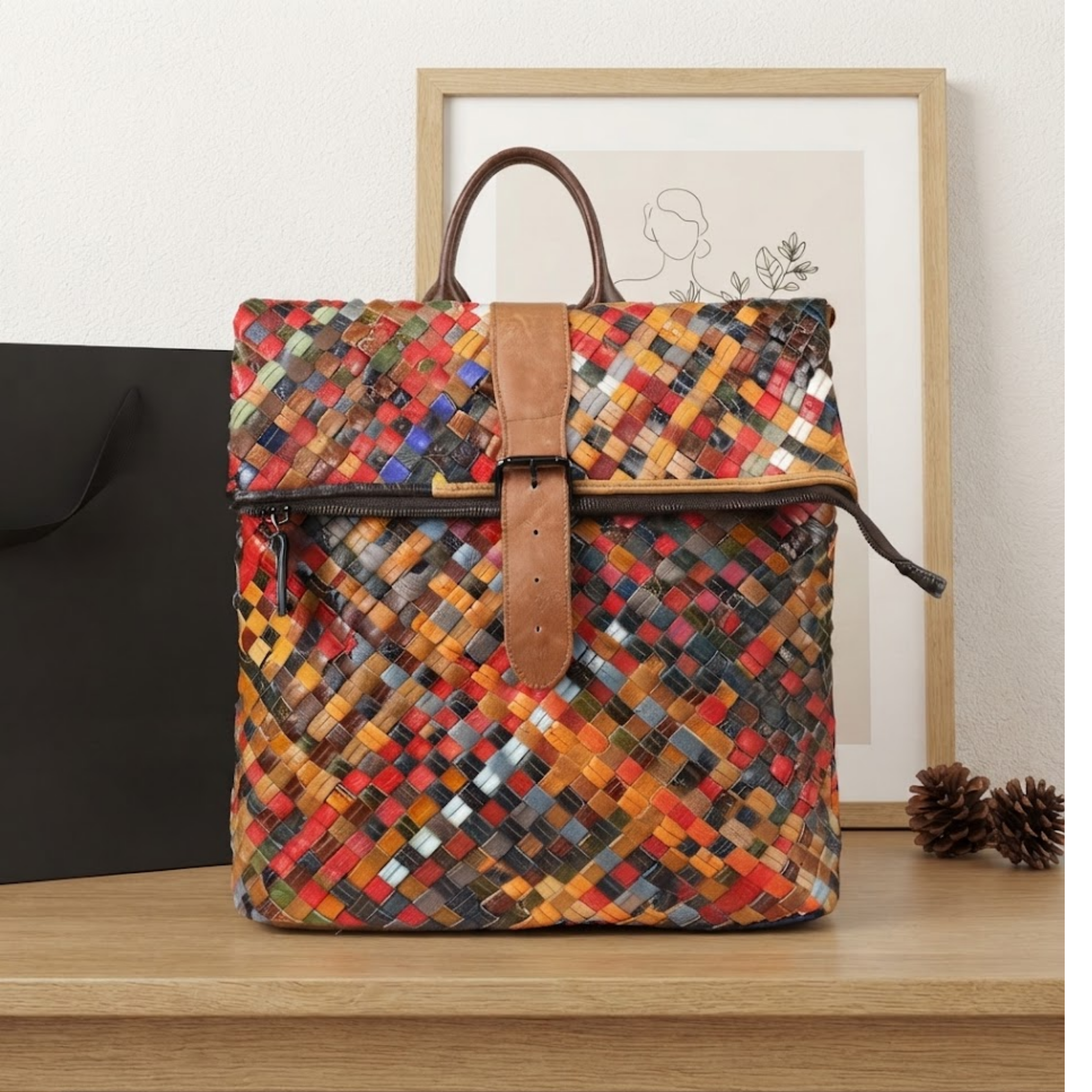 Sylphy Genuine Leather Vibrant Bag