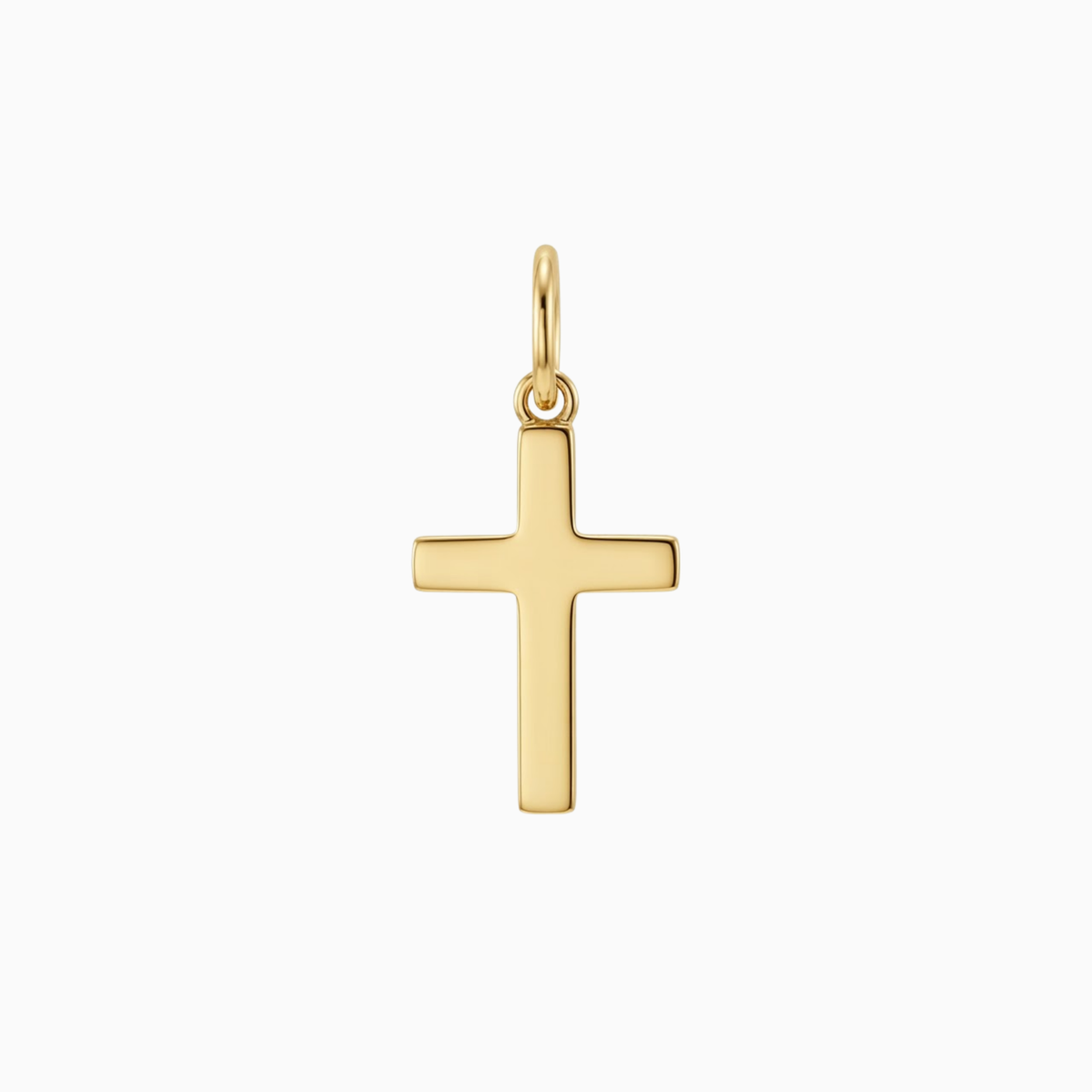 Charms - Anhänger mit goldenem klassischem Kreuz