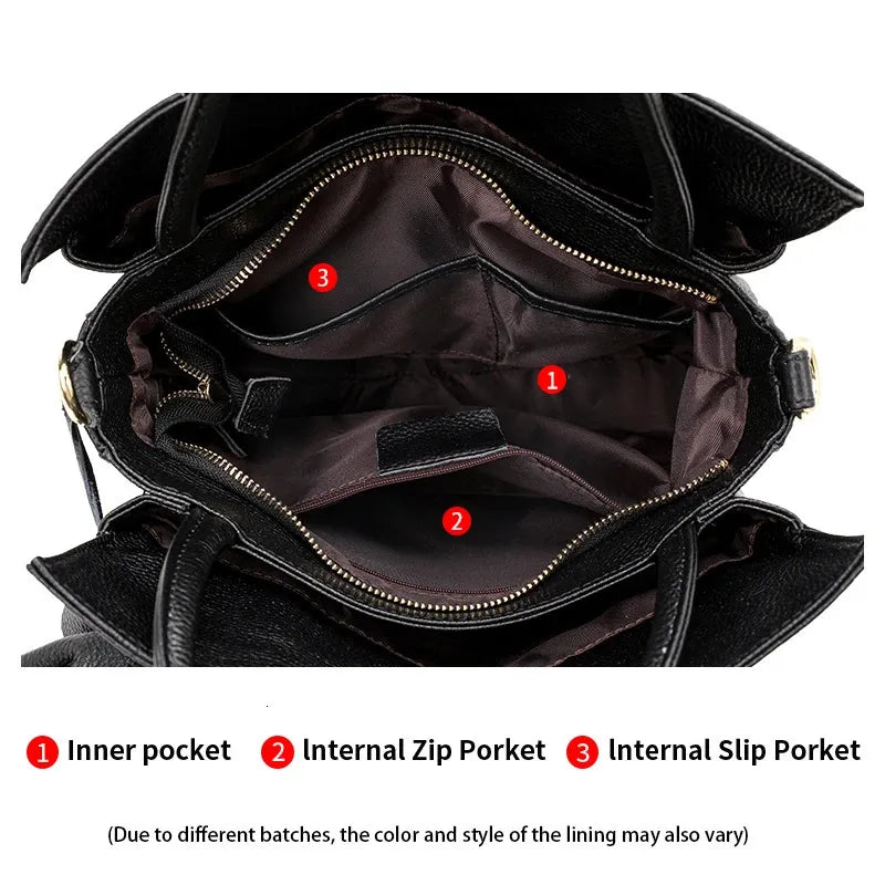 Woven Leather Bucket Bag