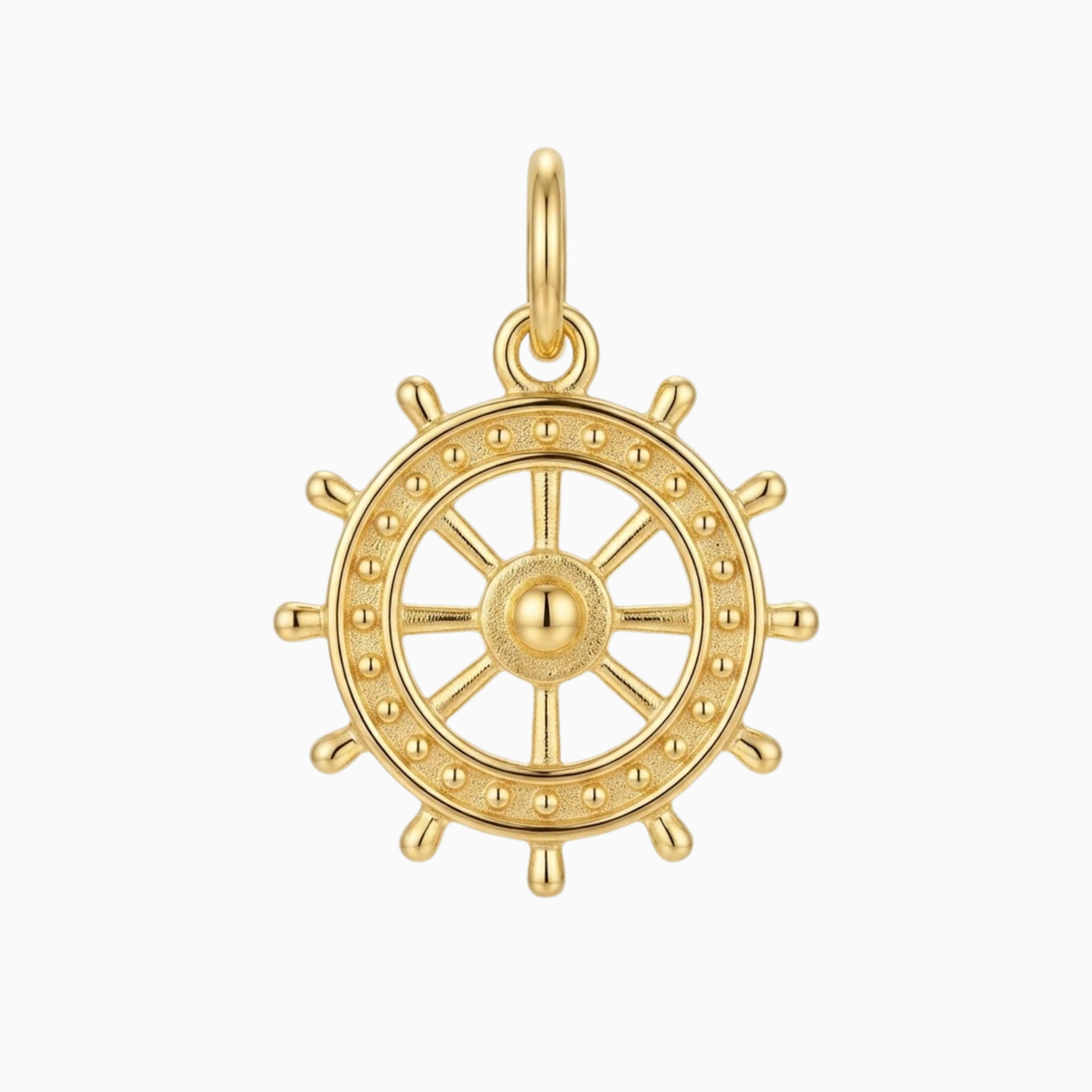 Charms - Anhänger mit goldenem Steuerrad