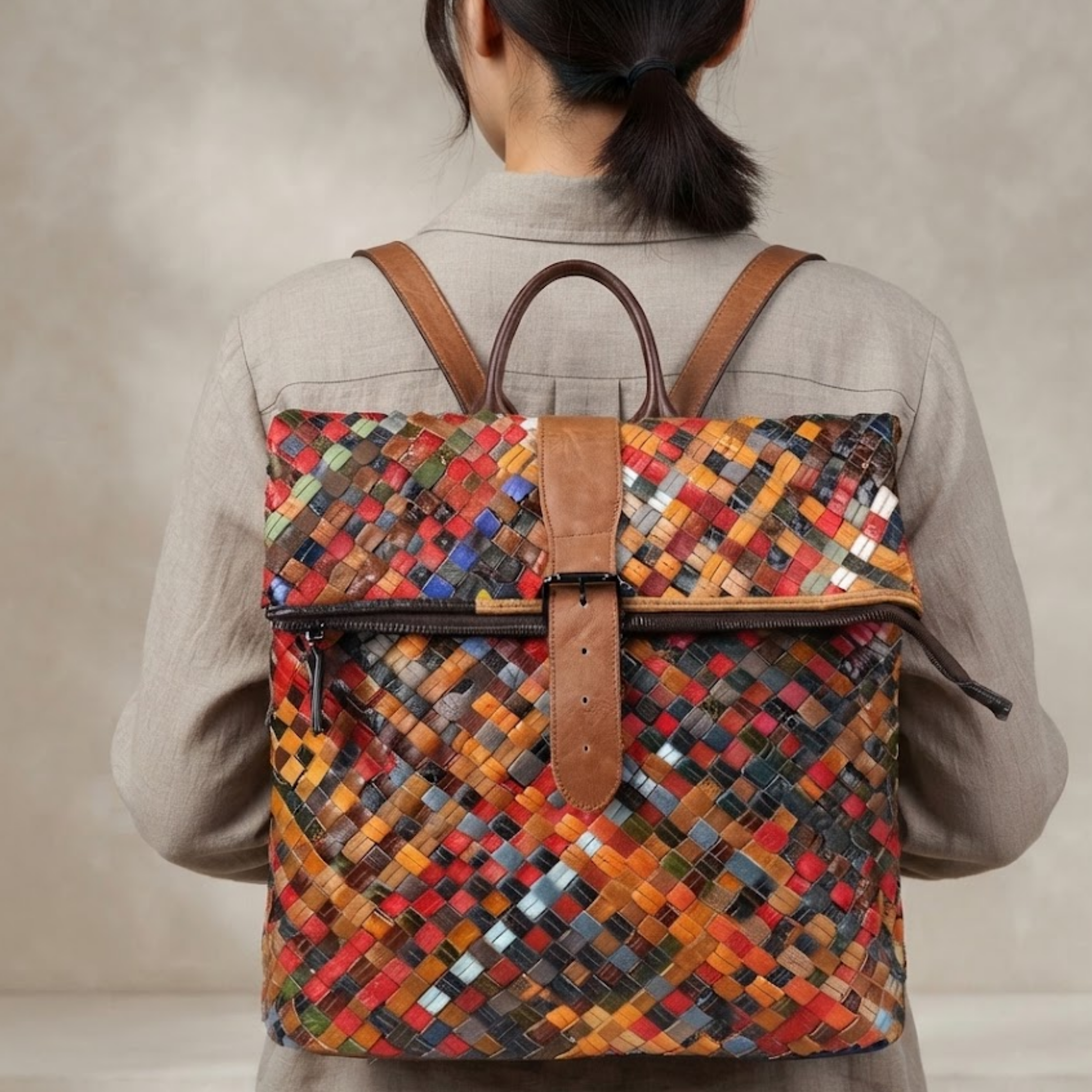 Sylphy Genuine Leather Vibrant Bag