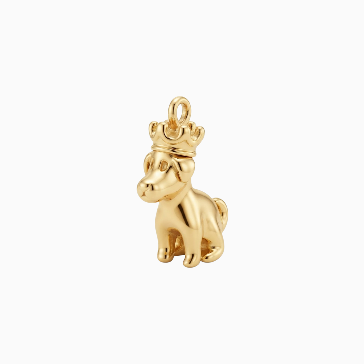 Charms - Anhänger mit goldenem Königshund