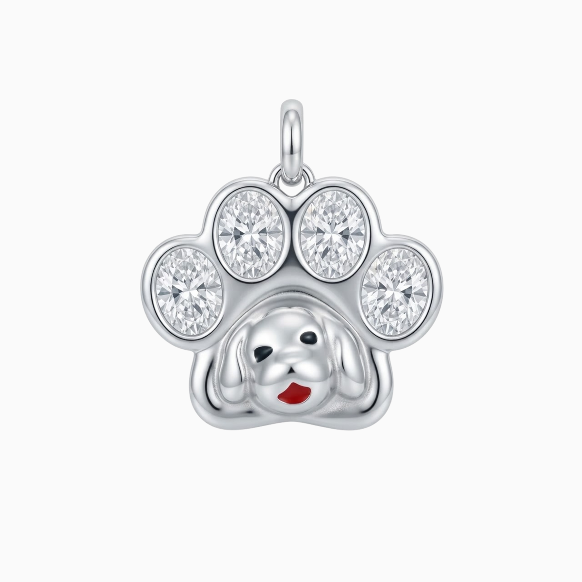 Charms - Silver Animal Paw Pendant