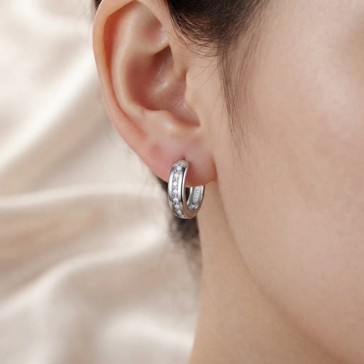 Rosaline Crystal Hoop Earrings