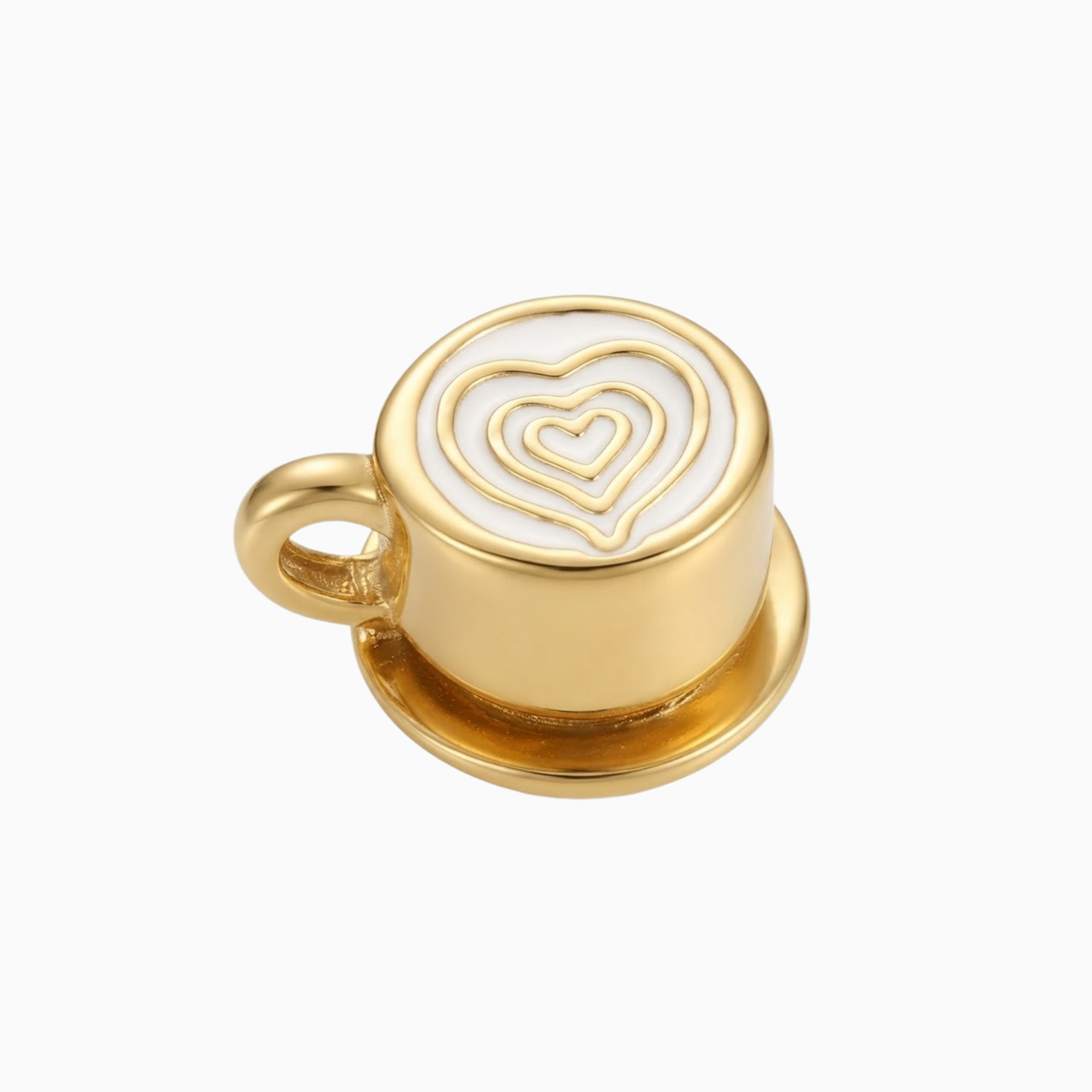 Charms - Gold Cappucino Pendant