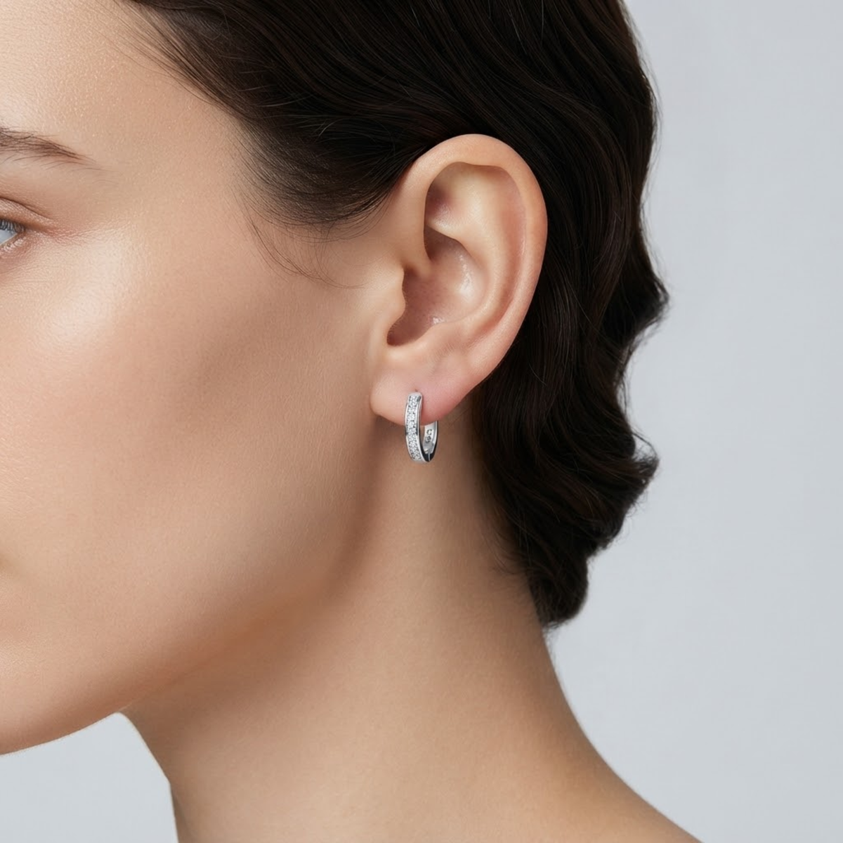 Rosaline Crystal Hoop Earrings