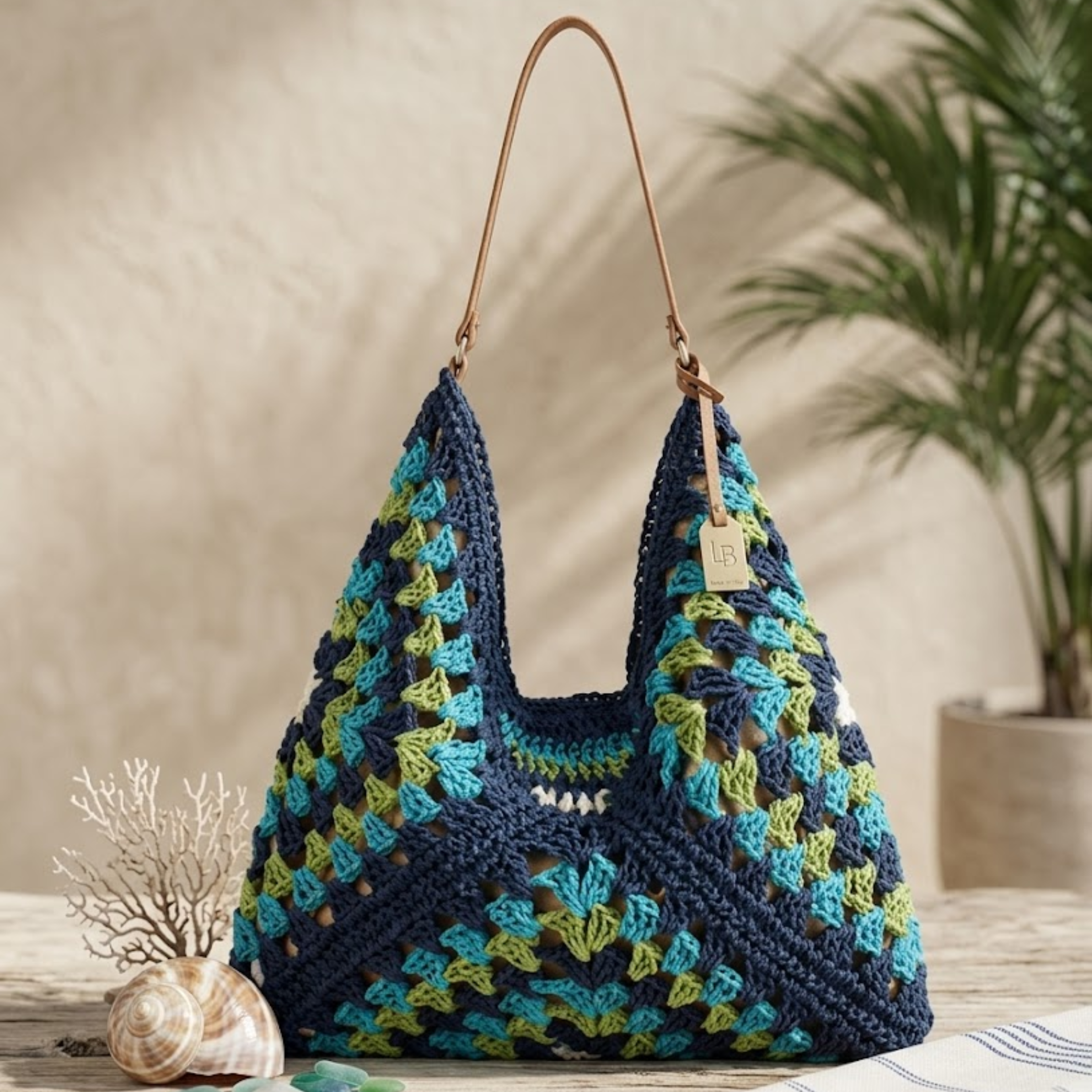 Sommerliche Boho-Strohflecht-Tasche – Nachhaltige Tasche