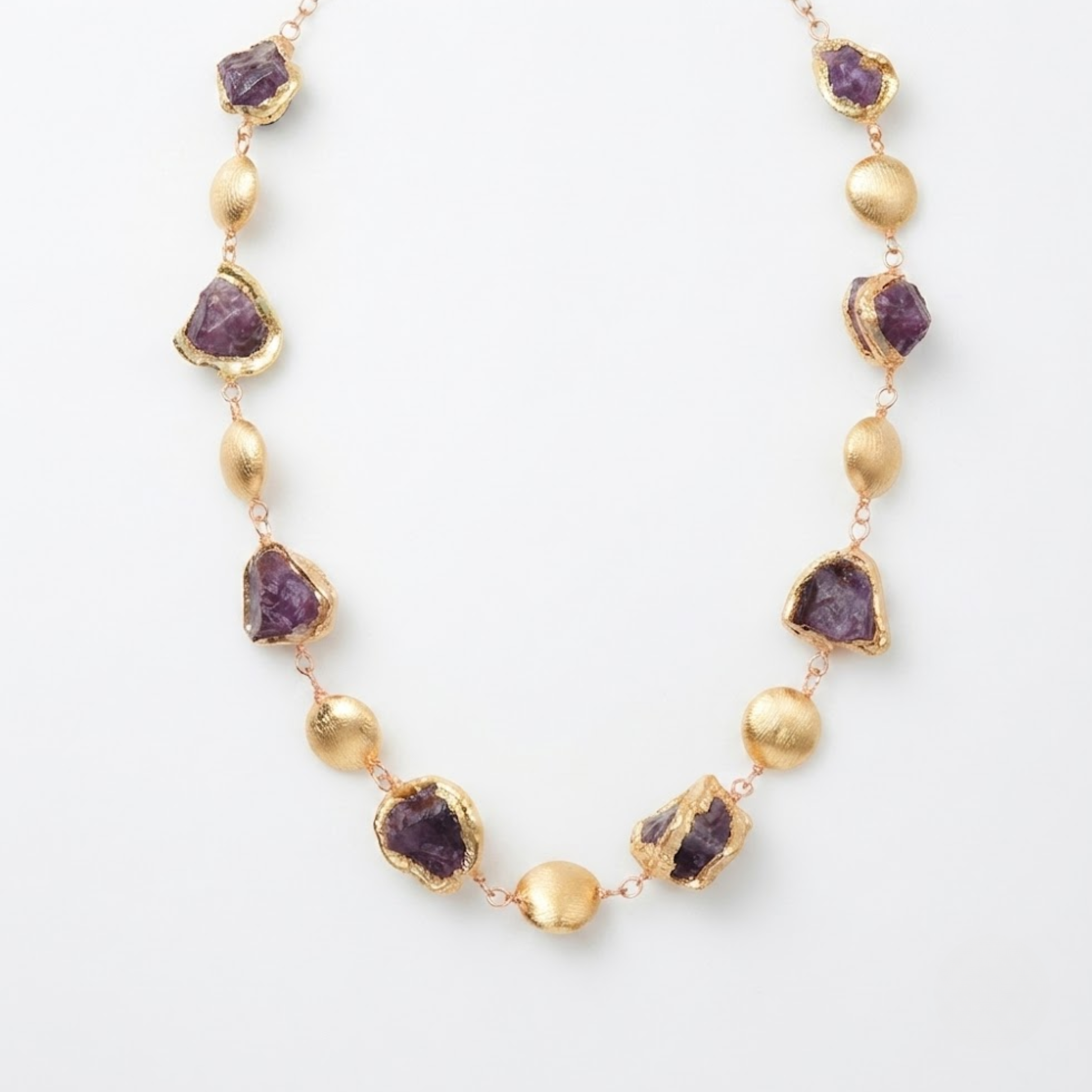 Salacia Natural Purple Quartz Necklace